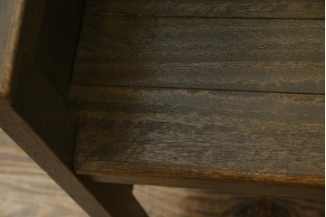 和製アンティーク　使い込まれた風合いが味わい深いチャーチベンチ　(R-068601)