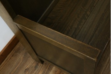 和製アンティーク　使い込まれた風合いが味わい深いチャーチベンチ　(R-068601)