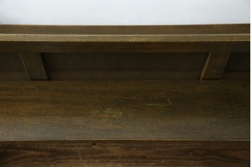 和製アンティーク　使い込まれた風合いが味わい深いチャーチベンチ　(R-068601)