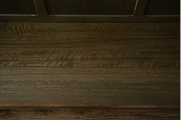 和製アンティーク　使い込まれた風合いが味わい深いチャーチベンチ　(R-068601)