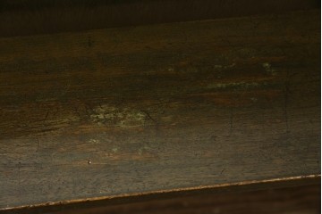 和製アンティーク　使い込まれた風合いが味わい深いチャーチベンチ　(R-068601)