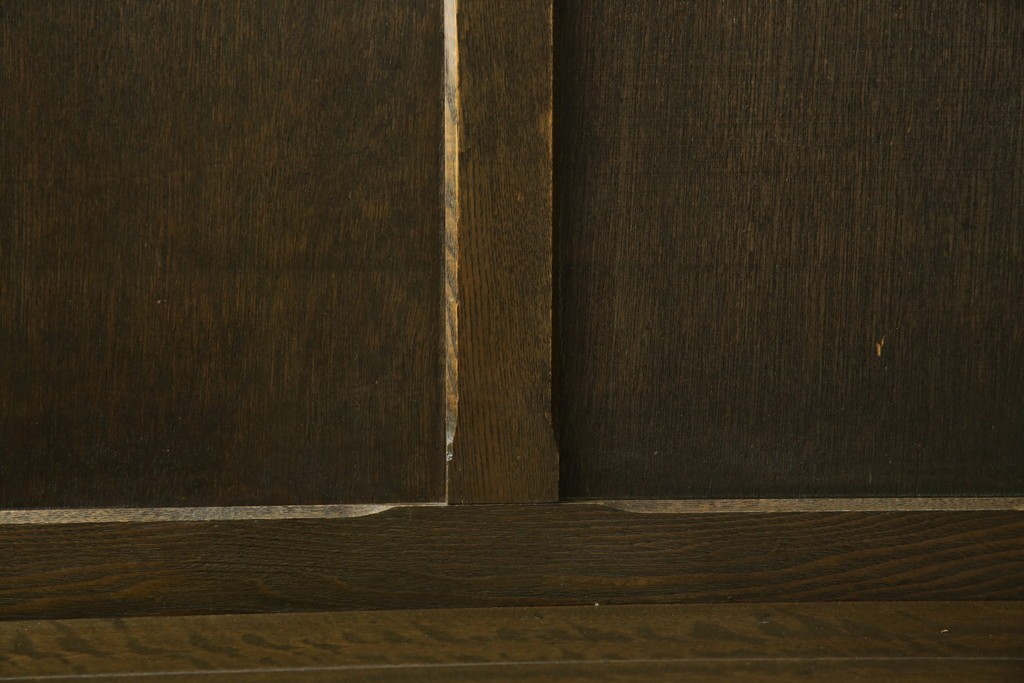 和製アンティーク　使い込まれた風合いが味わい深いチャーチベンチ　(R-068601)