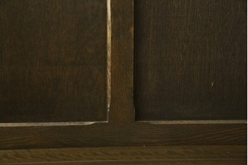 和製アンティーク　使い込まれた風合いが味わい深いチャーチベンチ　(R-068601)