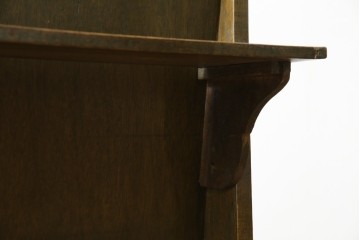 和製アンティーク　使い込まれた風合いが味わい深いチャーチベンチ　(R-068601)