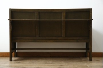 和製アンティーク　使い込まれた風合いが味わい深いチャーチベンチ　(R-068601)