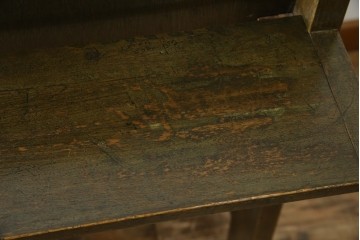 和製アンティーク　使い込まれた風合いが味わい深いチャーチベンチ　(R-068601)