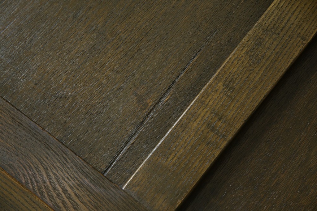 和製アンティーク　使い込まれた風合いが味わい深いチャーチベンチ　(R-068601)