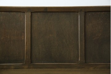 和製アンティーク　使い込まれた風合いが味わい深いチャーチベンチ　(R-068604)