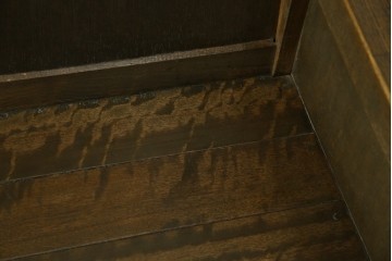 和製アンティーク　使い込まれた風合いが味わい深いチャーチベンチ　(R-068604)