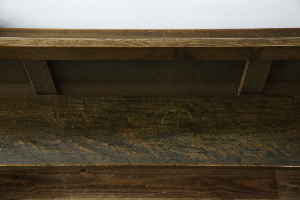 和製アンティーク　使い込まれた風合いが味わい深いチャーチベンチ　(R-068604)