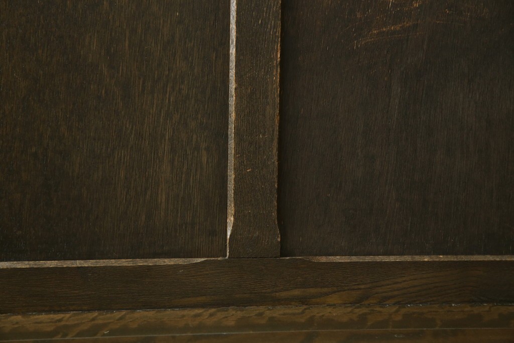 和製アンティーク　使い込まれた風合いが味わい深いチャーチベンチ　(R-068604)