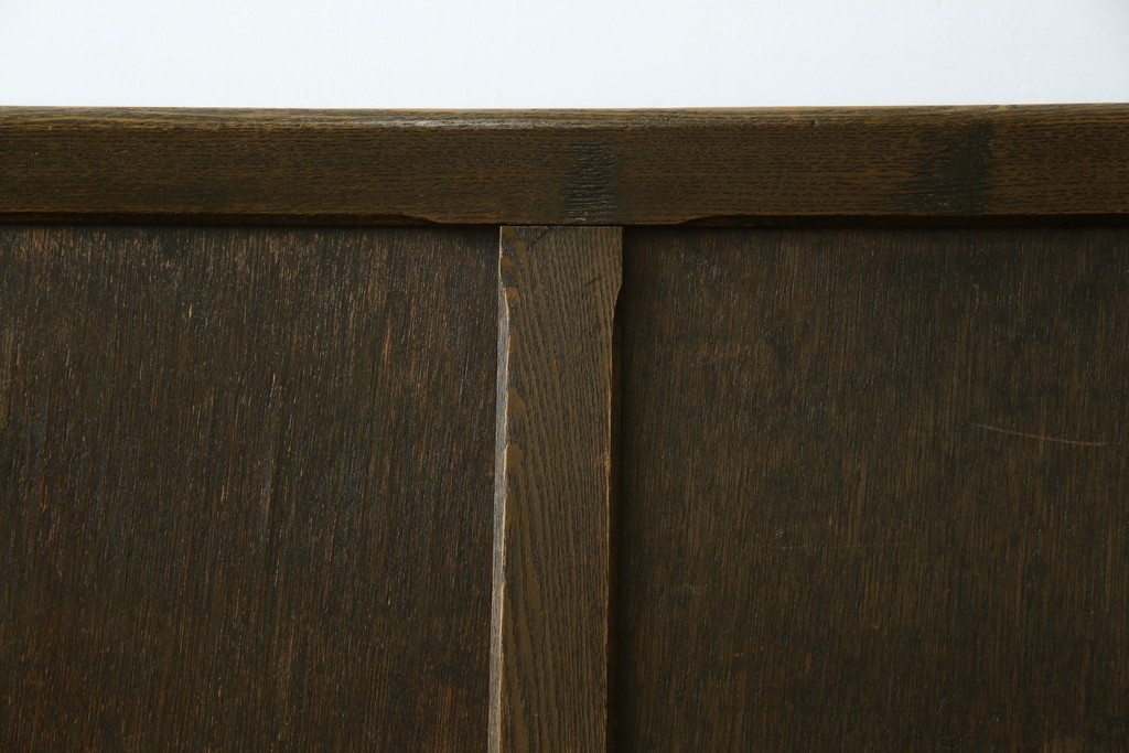 和製アンティーク　使い込まれた風合いが味わい深いチャーチベンチ　(R-068604)