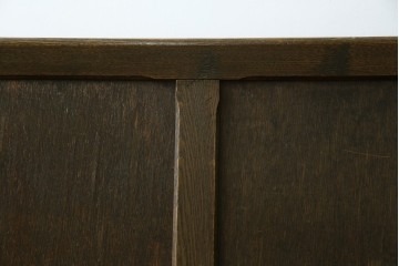 和製アンティーク　使い込まれた風合いが味わい深いチャーチベンチ　(R-068604)