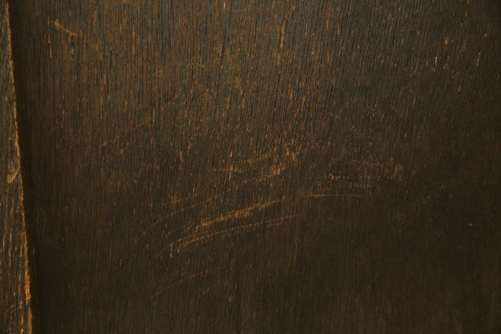 和製アンティーク　使い込まれた風合いが味わい深いチャーチベンチ　(R-068604)