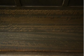 和製アンティーク　使い込まれた風合いが味わい深いチャーチベンチ　(R-068604)