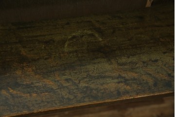 和製アンティーク　使い込まれた風合いが味わい深いチャーチベンチ　(R-068604)