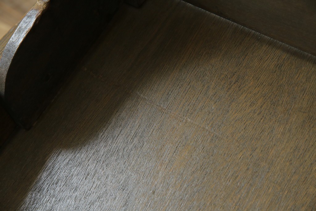 和製アンティーク　使い込まれた風合いが味わい深いチャーチベンチ　(R-068604)