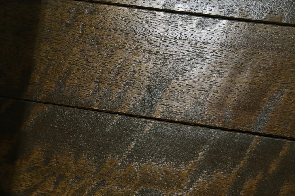 和製アンティーク　使い込まれた風合いが味わい深いチャーチベンチ　(R-068604)