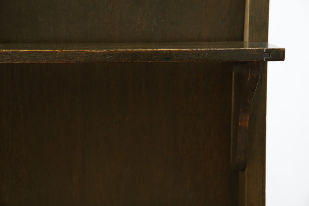 和製アンティーク　使い込まれた風合いが味わい深いチャーチベンチ　(R-068605)