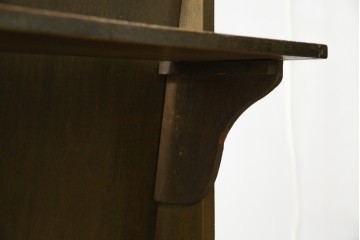 和製アンティーク　使い込まれた風合いが味わい深いチャーチベンチ　(R-068605)