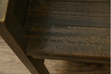 和製アンティーク　使い込まれた風合いが味わい深いチャーチベンチ　(R-068605)