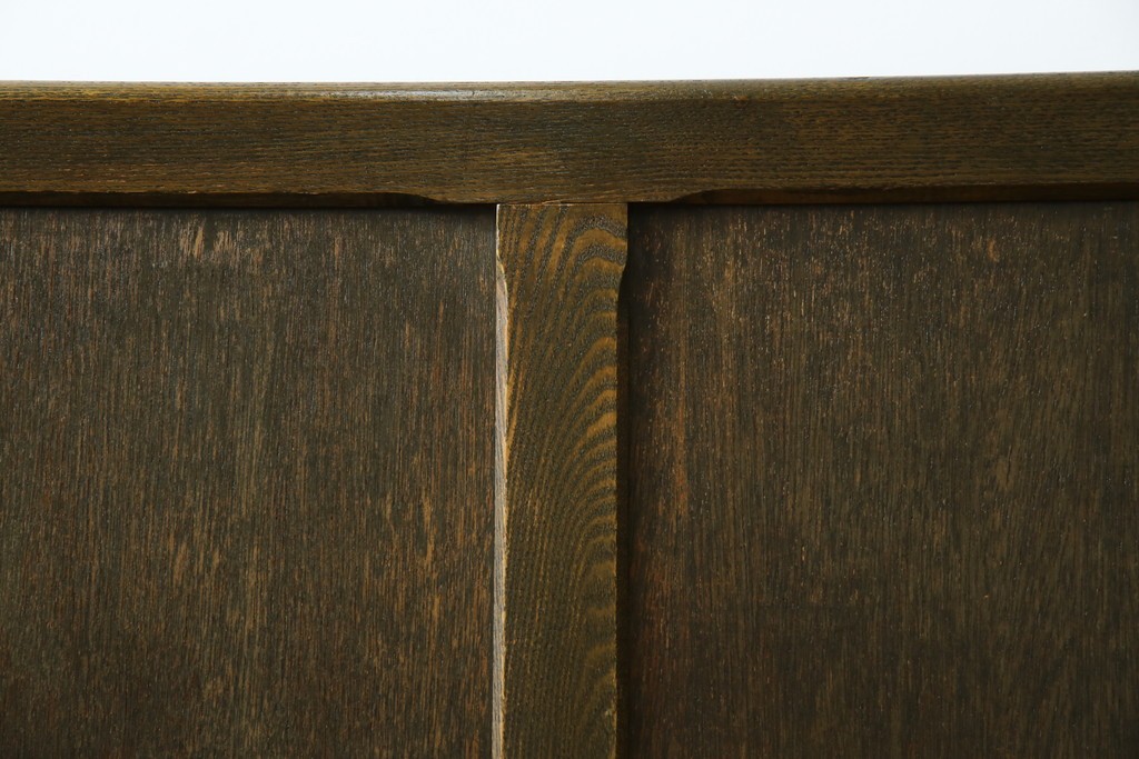 和製アンティーク　使い込まれた風合いが味わい深いチャーチベンチ　(R-068605)