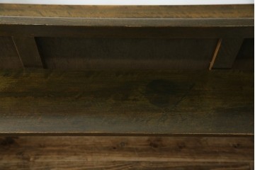 和製アンティーク　使い込まれた風合いが味わい深いチャーチベンチ　(R-068605)