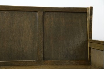 和製アンティーク　使い込まれた風合いが味わい深いチャーチベンチ　(R-068605)