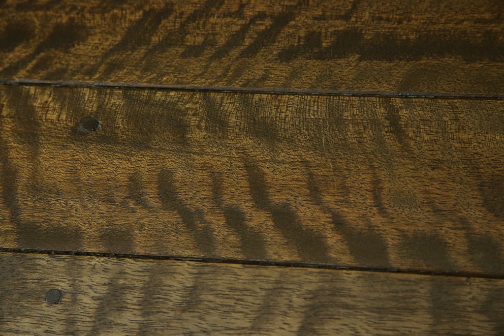 和製アンティーク　使い込まれた風合いが味わい深いチャーチベンチ　(R-068605)