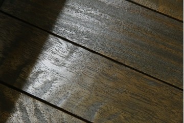 和製アンティーク　使い込まれた風合いが味わい深いチャーチベンチ　(R-068605)