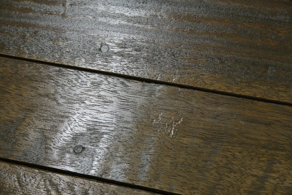 和製アンティーク　使い込まれた風合いが味わい深いチャーチベンチ　(R-068605)