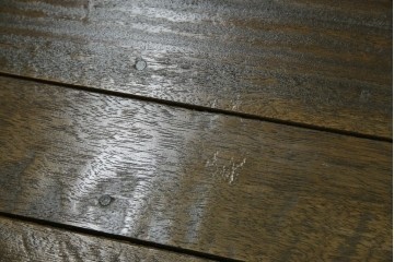 和製アンティーク　使い込まれた風合いが味わい深いチャーチベンチ　(R-068605)