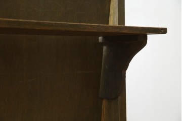 和製アンティーク　使い込まれた風合いが味わい深いチャーチベンチ　(R-068606)