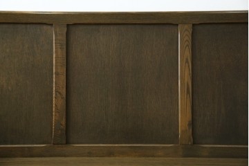 和製アンティーク　使い込まれた風合いが味わい深いチャーチベンチ　(R-068606)