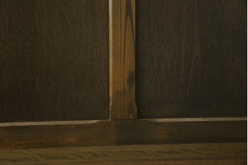 和製アンティーク　使い込まれた風合いが味わい深いチャーチベンチ　(R-068606)