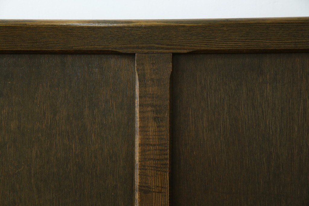 和製アンティーク　使い込まれた風合いが味わい深いチャーチベンチ　(R-068606)