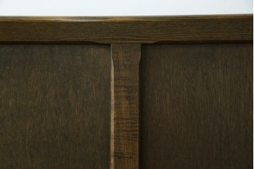 和製アンティーク　使い込まれた風合いが味わい深いチャーチベンチ　(R-068606)