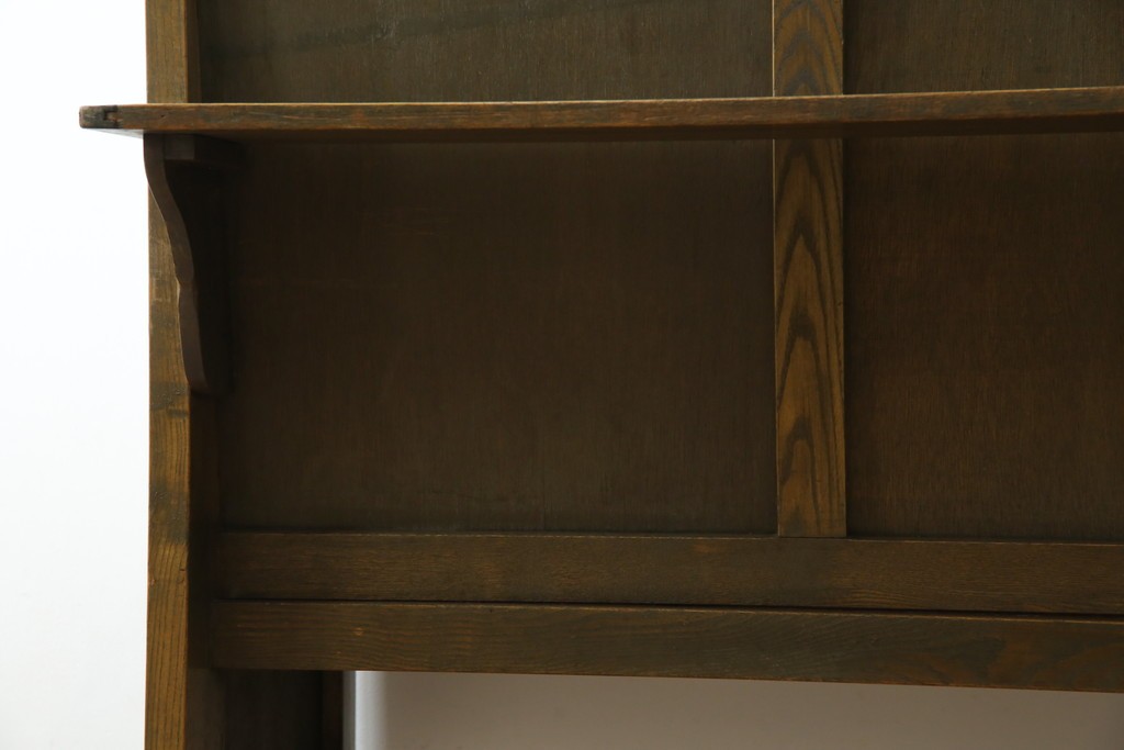 和製アンティーク　使い込まれた風合いが味わい深いチャーチベンチ　(R-068606)