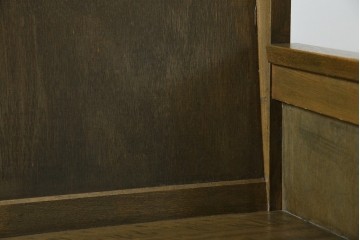 和製アンティーク　使い込まれた風合いが味わい深いチャーチベンチ　(R-068606)