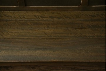 和製アンティーク　使い込まれた風合いが味わい深いチャーチベンチ　(R-068606)