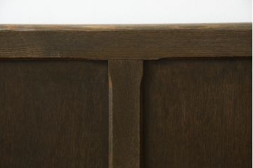 和製アンティーク　使い込まれた風合いが味わい深いチャーチベンチ(長椅子、木製ベンチ、ベンチ)(R-068607)