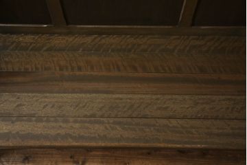 和製アンティーク　使い込まれた風合いが味わい深いチャーチベンチ(長椅子、木製ベンチ、ベンチ)(R-068607)