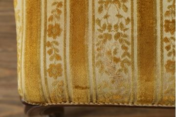 中古　DREXEL HERITAGE(ドレクセルヘリテイジ)　Touraine(ツーレイン)　猫脚の優美な曲線デザインが目を惹くスツール(チェア、椅子、オットマン、)(R-068612)