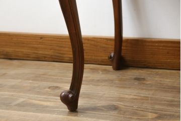 中古　DREXEL HERITAGE(ドレクセルヘリテイジ)　Touraine(ツーレイン)　猫脚の優美な曲線デザインが目を惹くスツール(チェア、椅子、オットマン、)(R-068612)