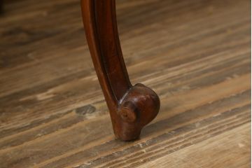 中古　DREXEL HERITAGE(ドレクセルヘリテイジ)　Touraine(ツーレイン)　猫脚の優美な曲線デザインが目を惹くスツール(チェア、椅子、オットマン、)(R-068612)