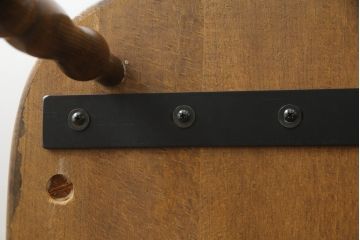 和製ビンテージ　柏木工(かしわ木工)　ゆったりとしたくつろぎの時間におすすめなロッキングチェア(アームチェア、板座チェア、揺り椅子、いす、イス、ヴィンテージ)(R-068617)