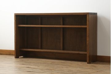 和製アンティーク　シンプルなデザインがお部屋に取り入れやすい薄型カウンターテーブル(飾り棚、陳列棚、サイドボード、サイドキャビネット、店舗什器)(R-068618)