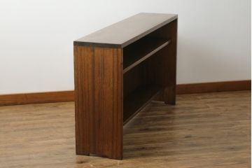 和製アンティーク　シンプルなデザインがお部屋に取り入れやすい薄型カウンターテーブル(飾り棚、陳列棚、サイドボード、サイドキャビネット、店舗什器)(R-068618)