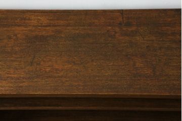 和製アンティーク　シンプルなデザインがお部屋に取り入れやすい薄型カウンターテーブル(飾り棚、陳列棚、サイドボード、サイドキャビネット、店舗什器)(R-068618)