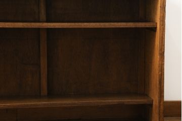 和製アンティーク　シンプルなデザインがお部屋に取り入れやすい薄型カウンターテーブル(飾り棚、陳列棚、サイドボード、サイドキャビネット、店舗什器)(R-068618)